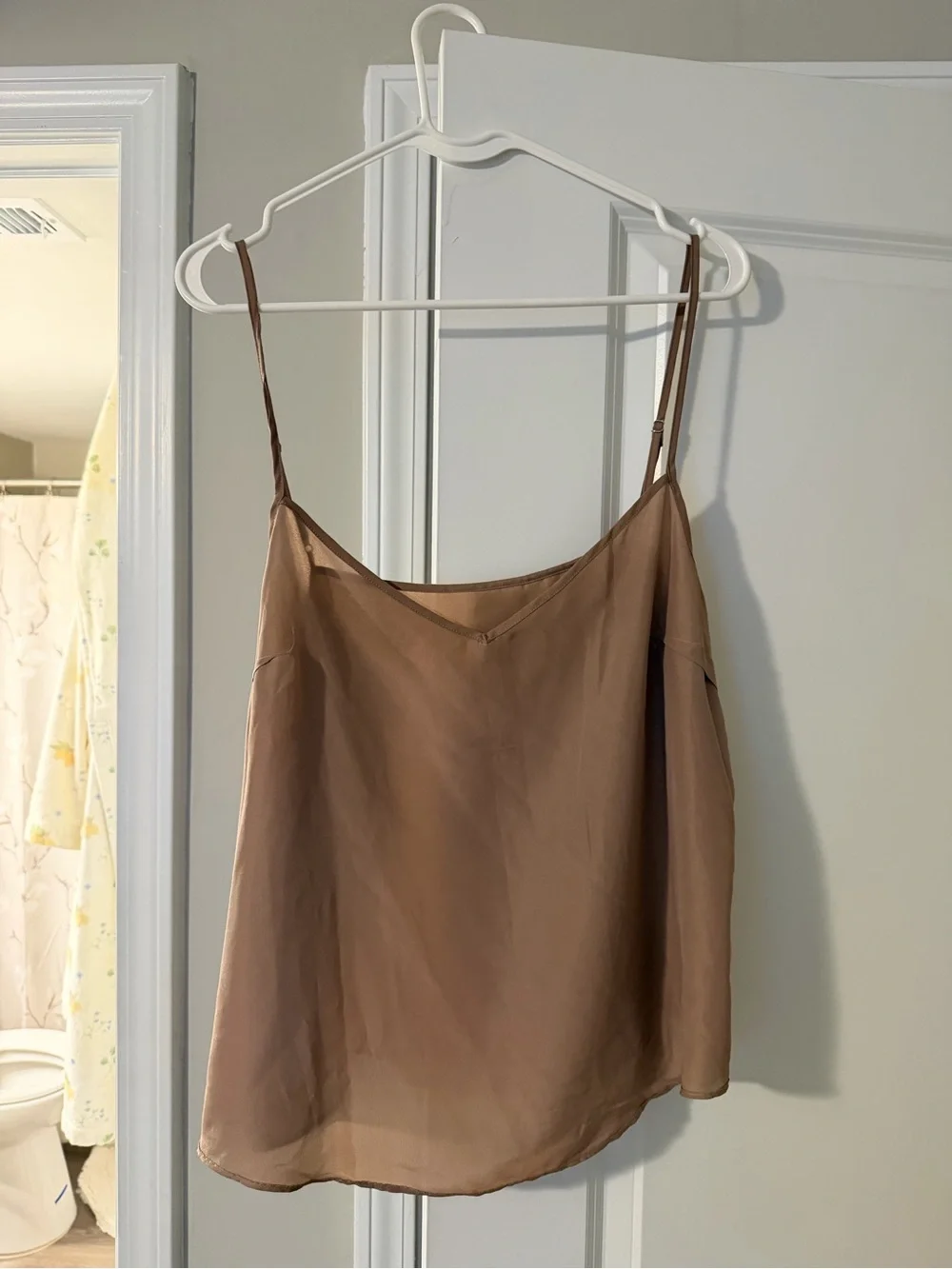 J. Crew Taupe Floral Lace Button-Down Shirt